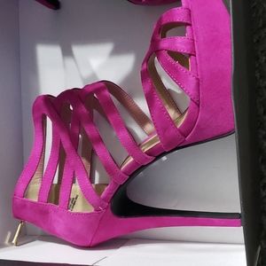 Deep pink heels